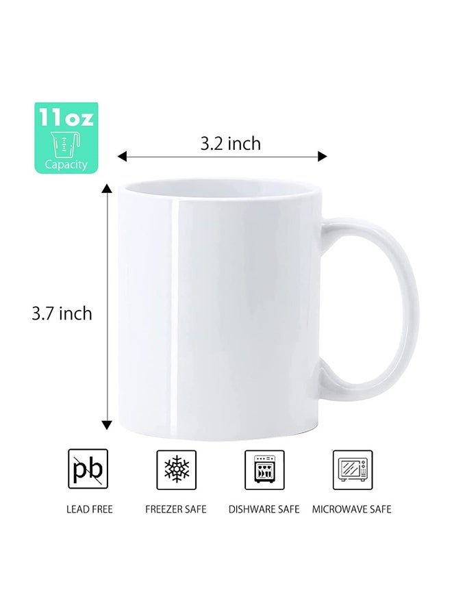 AKDC 400ML  Mugs Blank Plain White Large Handle Coffee Mug With Gift Boxes (Pack Of 36) - Image 2