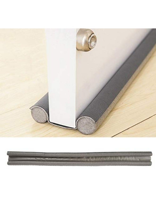 Door Draft Stopper, Sound Proof Weather Stripping Blocker 95cm Insulating Dust Proof Double Sided Adjustable Blocker (Color : Gray, Size : 1 pcs)  - Image 5