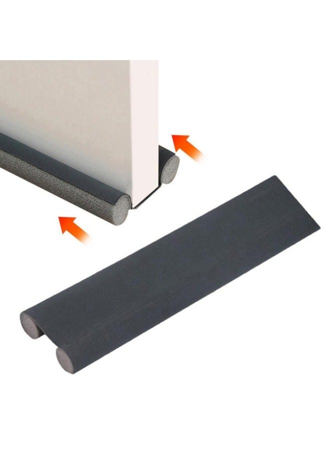 Door Draft Stopper, Sound Proof Weather Stripping Blocker 95cm Insulating Dust Proof Double Sided Adjustable Blocker (Color : Gray, Size : 1 pcs)  - Image 4
