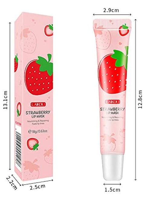 LAKOU STRAWBERRY LIP MASK Nourishing & Reparing Tade lip lines e 18g/0.63oz