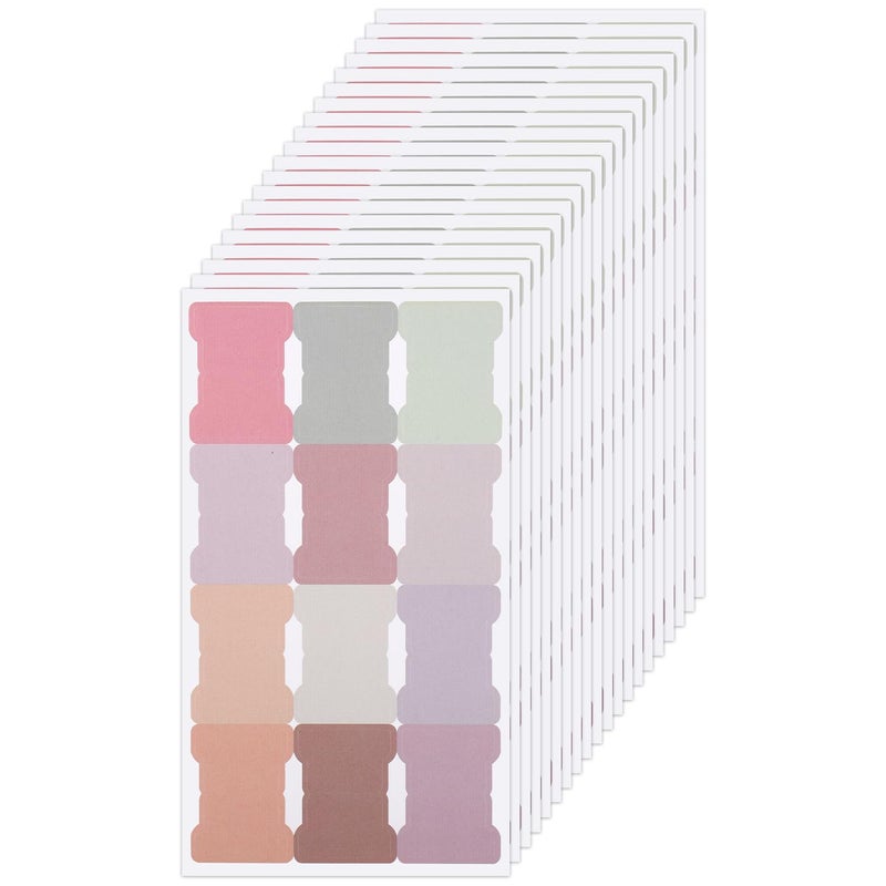 XIHIRCD 480pcs Paper Blank Monthly Tabs, Writable Sticky Notes Flags Self Adhesive Tabs Stickers for Notebooks & Labeling Page Markers (Bohemia) - Image 1