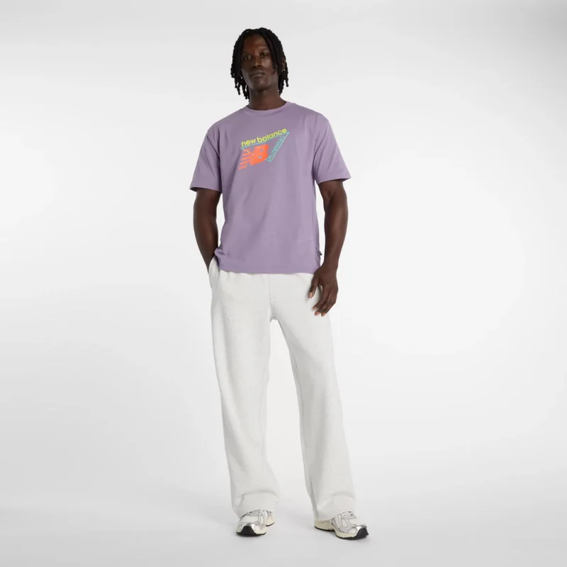 New Balance Candied Violet Classic Tri-Logo T-shirt for Men | Best Price UAE