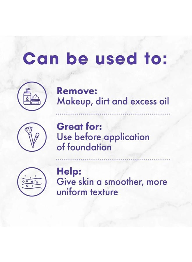 Buf-Puf Facial Sponge, Dermatologist Developed, Removes Deep Down Dirt & Makeup That Causes Breakouts and Blackheads, Reusable, Exfoliating, White, 2 Count - Image 5