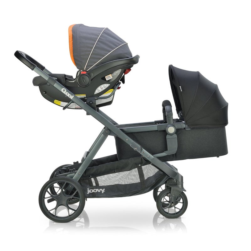 Joovy Qool Stroller Customizable Stroller Single Double Triple Black Melange - Image 2