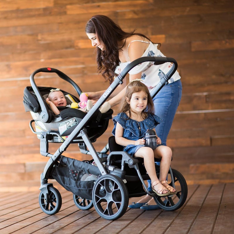 Joovy Qool Stroller Customizable Stroller Single Double Triple Black Melange - Image 5