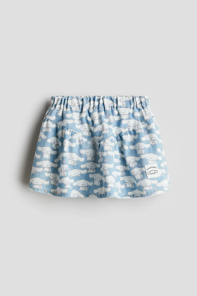 اتش اند ام Printed denim skirt