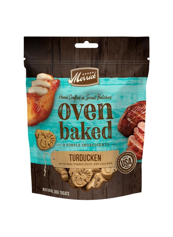 Merrick Oven Baked Natural And Crunchy Bag Of Treats, Turducken Recipe With Real Turkey, Duck, And Chicken - 11 oz. Bag - Image 1