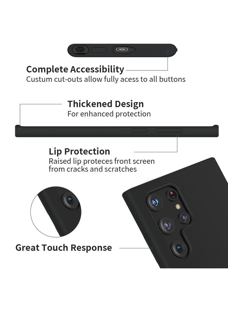 BORTONY Soft Liquid Silicone Protective Case Cover For Samsung Galaxy S22 Ultra - Image 3