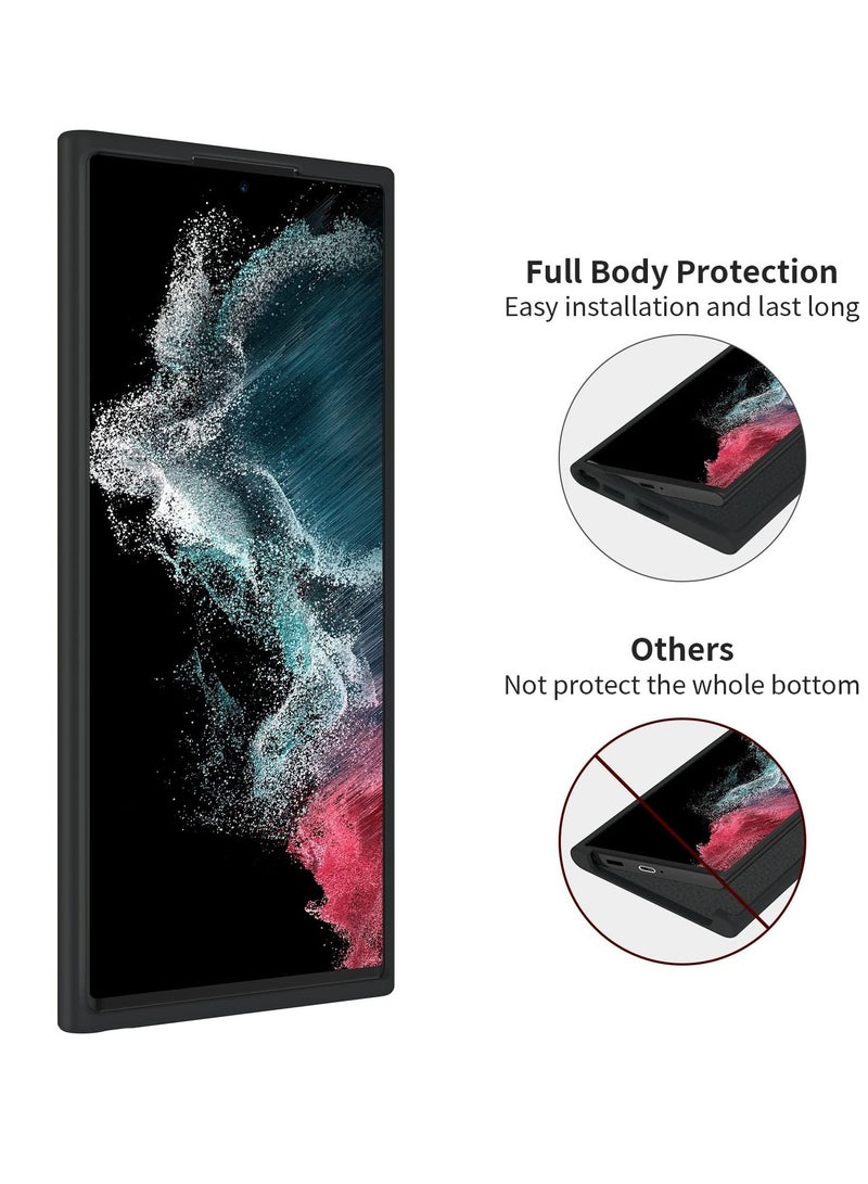 BORTONY Soft Liquid Silicone Protective Case Cover For Samsung Galaxy S22 Ultra - Image 2