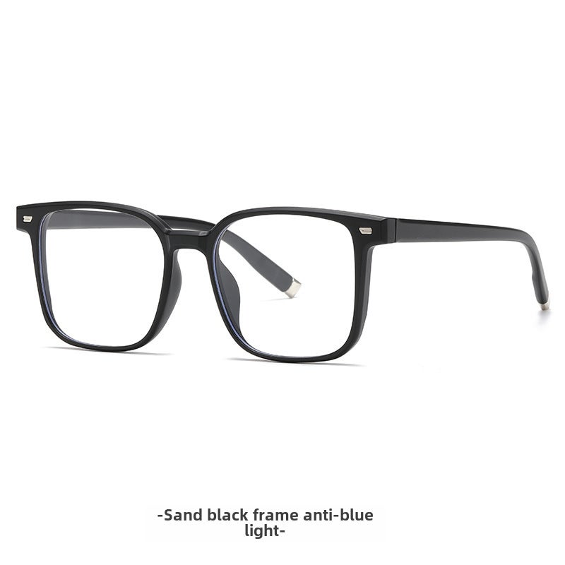 Generic New Night Vision Yellow Lens Fashion GM Sunglasses for Men  Women Sand black frame-anti-blue light flat light 
