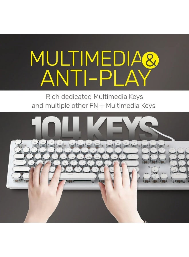 Arizone MK20 Flying Tigers Mechanical Backlit Gaming Keyboard is a high-performance keyboard designed for gamers and professionals who demand precision, speed, and style. Combining mechanical key performance with vibrant RGB lighting, this keyboard delivers an immersive and responsive typing and gaming experience - Image 2
