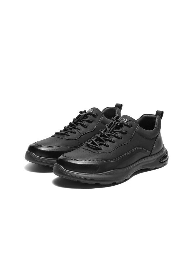 Belle Thick-soled Heightening Walking Shoes For Men, Autumn Outdoor Casual Running Sneakers A2152cm5, Black, Size 43 - Image 5