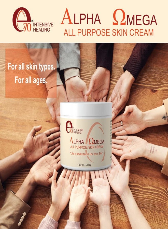 e70 Alpha Omega Skin Cream - Calming Face Cream For Irritations, Rashes, Scrapes, Cuts, Chapped Lips - Sensitive Skin Care With Organic and Naturally Derived Ingredients-All Skin Types - No Parabens - Image 3