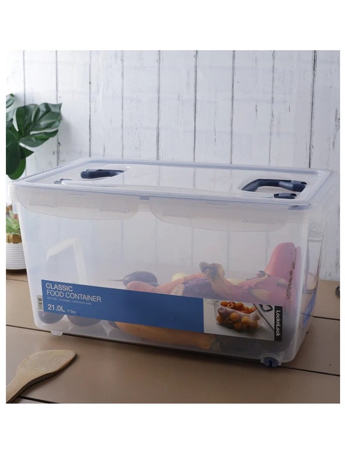 LOCK & LOCK LocknLock 21L Multiple Use Storage Container - Airtight, Microwave & Freezer Safe, Durable Design  - Image 3