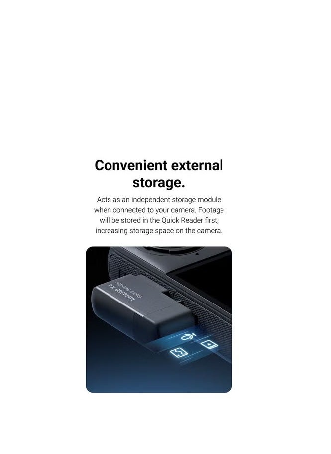 Insta360 Insta360 X4 Quick Reader - Black Quick Reader  - Image 2