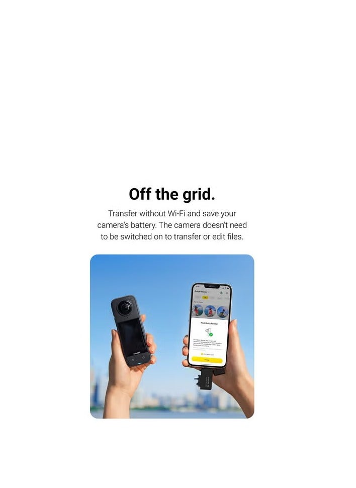 Insta360 Insta360 X4 Quick Reader - Black Quick Reader  - Image 3