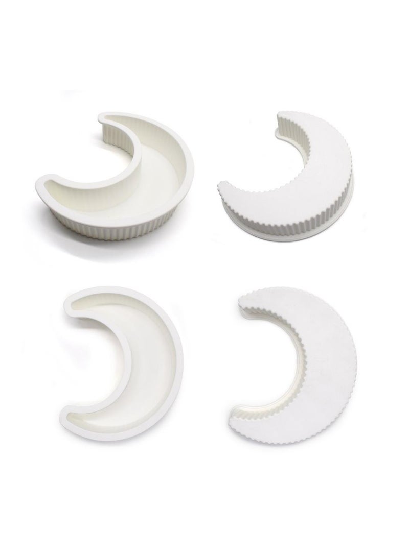 general Moon Shape Silicone Cake Mold White - Image 2