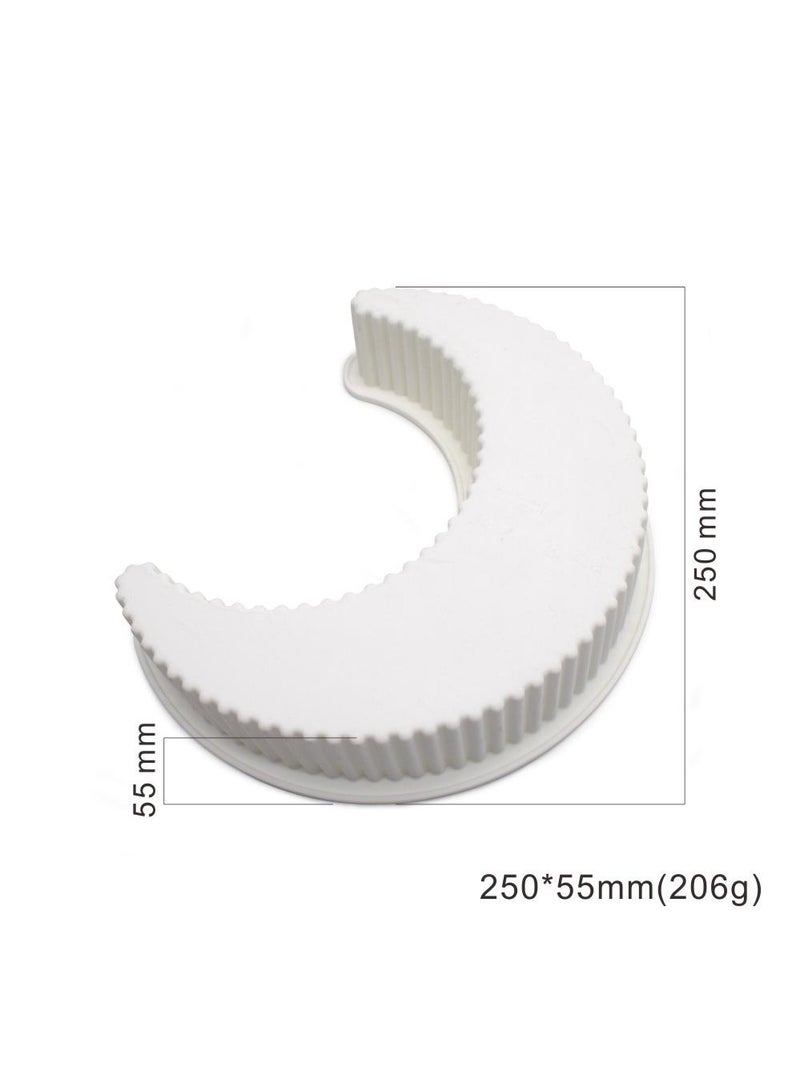 general Moon Shape Silicone Cake Mold White - Image 3