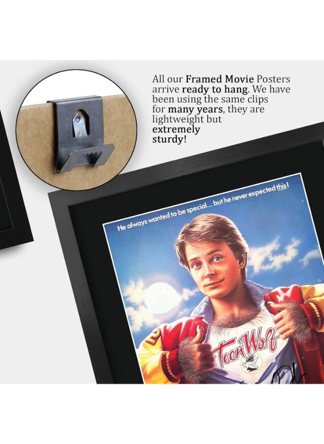 HWC Trading HWC Trading Teen Wolf Michael J Fox 16 x 12 inch Framed Gifts Printed Poster Signed Autograph Picture for Movie Memorabilia Fans - 16" x 12" Framed  - Image 5