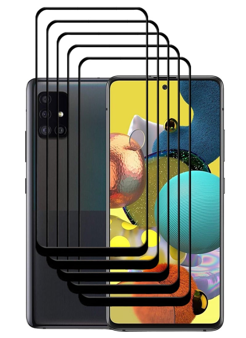 ACLIX 5 Pieces Antistatic ESD Dustproof Premium Quality High Definition Tempered Glass Screen Protector Designed For Samsung Galaxy A51 - Image 1