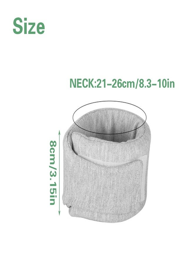 Hiyoo Cat Neck Brace, Adjustable Breathable Elizabethan Collar for Pet After Surgery Recovery Cat Neck Cervical Cone for Small Medium Dogs Puppies Kittens with Neck Circumference 8.2-10.2 Inch (Grey, S) - Image 2
