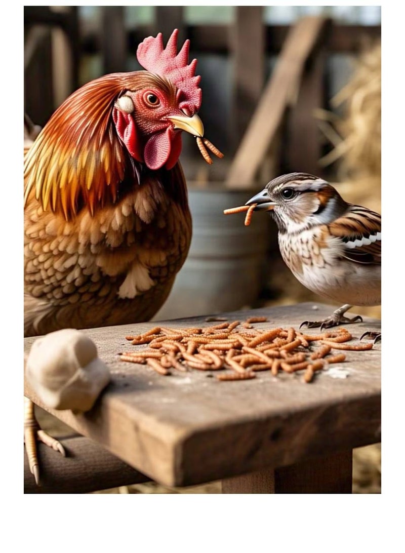 ديدان الوجبة المجففة بنية [الوزن - 500 جرام] - Image 4