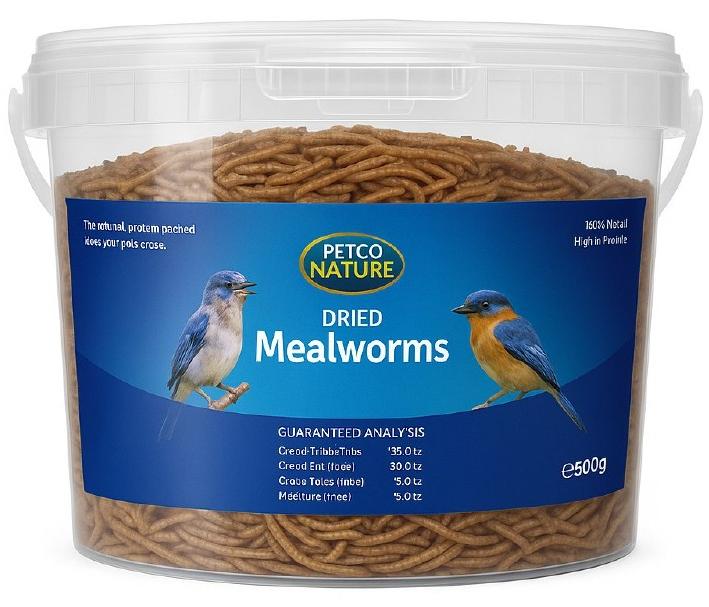 ديدان الوجبة المجففة بنية [الوزن - 500 جرام] - Image 1