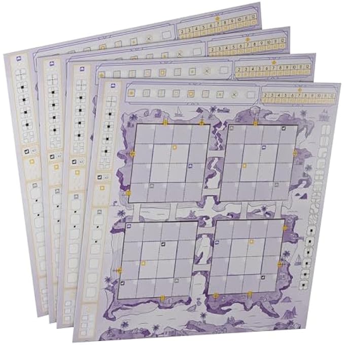 Horrible Guild Railroad Ink Challenge Archipelago Boards Set  Strategy Board Game Expansion  Roll and Write Dice Game  1 to 4 Players  20 Minutes  Ages 8 - Image 4