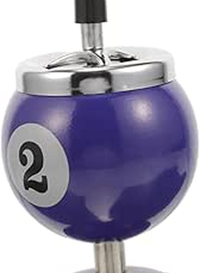 Automatic Windproof Ashtray Compact Desktop Iron Ash Tray Home Office Smoking Accessory - Image 1