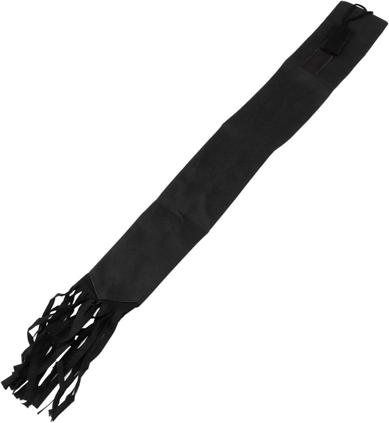Horoper Tail Guard Equine Tail Wrap Horse Tail Bag Non Woven Fabric Horsetail Guard with Fringe Hook and DesignBlack - Image 1