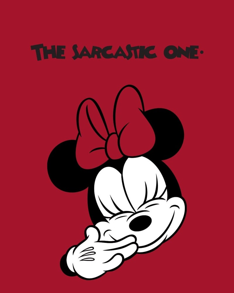 Bewakoof Official Disney Merchandise Minnie Women's Graphic Printed Boyfriend Fit Half Sleeve Round Neck Cotton Loose Fit T-Shirt_386575_Red_XS - Image 4
