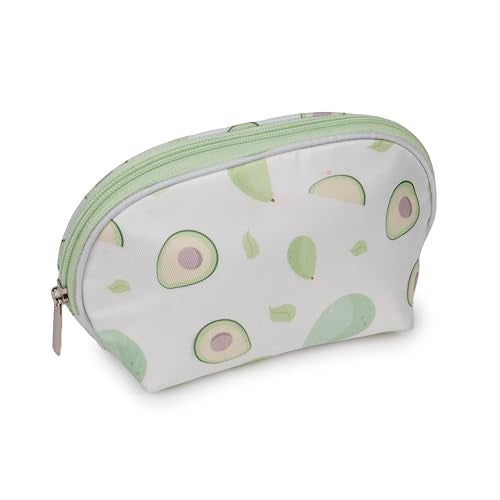 QIPS Set of 3 Cosmetic Pouches – Small, Medium & Large Makeup Bags for Women | Travel Toiletry Organizer Set with Zipper | Multipurpose Vanity Pouch for Luggage, Purse & Suitcase (Avocado) - Image 3