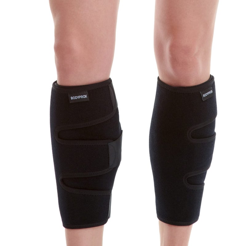 Bodyprox Calf Support Brace 2 Pack, Adjustable Shin Splint Compression Calf Wrap - Image 1