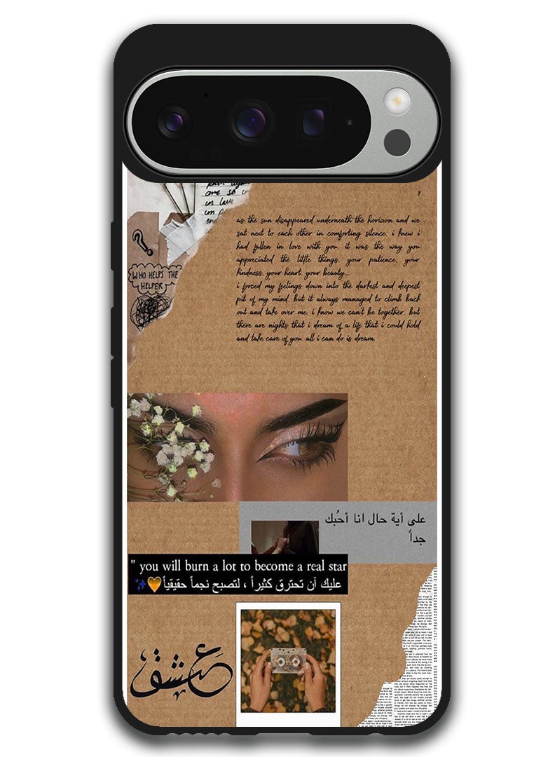 Theodor Protective Case Anti Scratch Shock Proof Bumper Cover For Google Pixel 9 Pro XL Arabic Design (146) - Image 1