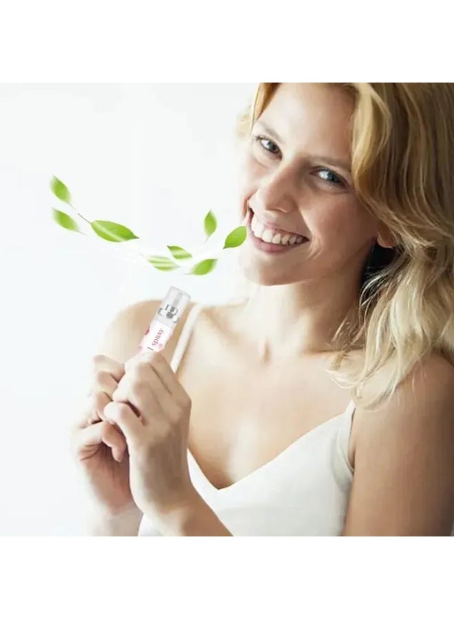 BOAE Multi Effect Fresh Oral Spray 20ml+20ml, Bad Breath Treatment for Adults, Peach Mint Flavor Mouth Freshener, Effective Mouth Spray, Breath Freshener Spray, Oral Care Spray, Mouth Healthy Care - Image 4