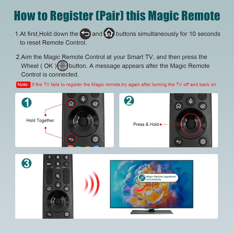 Tendodo MR23GA LG Magic Remote 2023 With Voice and Pointer Function - Replacement for LG Smart TV 2023 Models - Image 4