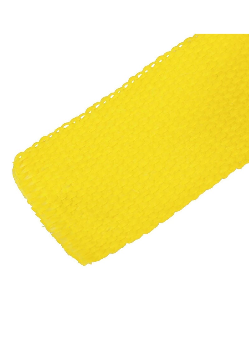 Exhaust Heat-Wrap 5CM x 10M, Heat Wrap Roll Kit with 2 Stainless Steel Locking Ties, Pipe Heat Insulated Wrap. Fiber Heat-Wrap Universal |Acid Resistance Pipe Tape, Exhaust Header Tape (Yellow) - Image 5