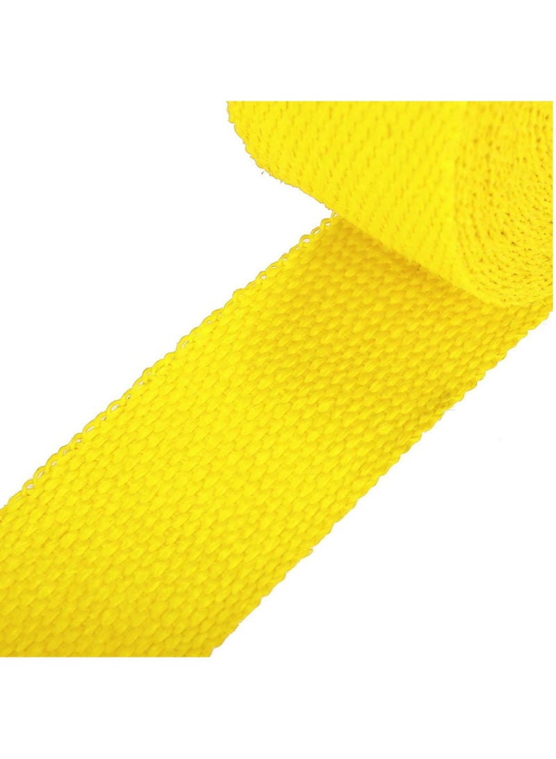 Exhaust Heat-Wrap 5CM x 10M, Heat Wrap Roll Kit with 2 Stainless Steel Locking Ties, Pipe Heat Insulated Wrap. Fiber Heat-Wrap Universal |Acid Resistance Pipe Tape, Exhaust Header Tape (Yellow) - Image 3