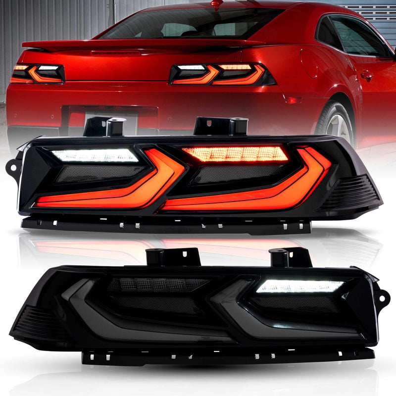 VLAND Taillights Assembly Fit for 20142015 Chevrolet Camaro 5th Gen Smoked