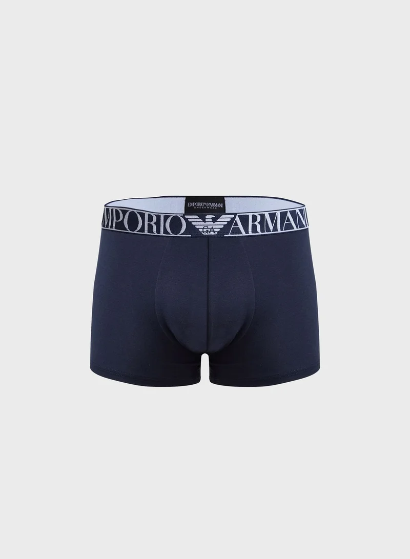 EMPORIO ARMANI 2 Pack Logo Band Trunks