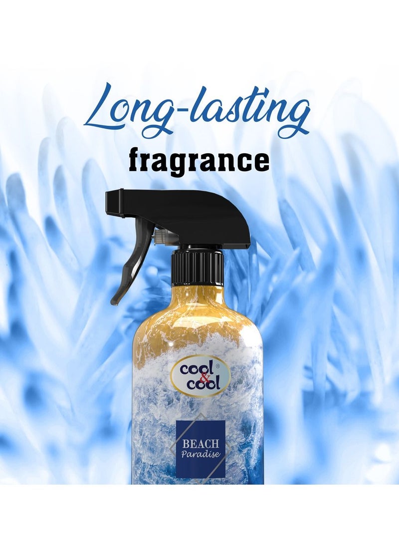 Cool & Cool Cool & Cool Air Freshener Beach Paradise 500 ML - Long-Lasting, Safe, Non-Toxic, Refreshing & Soothing Scent, Mood-Enhancing, Odor Eliminator  - Image 5