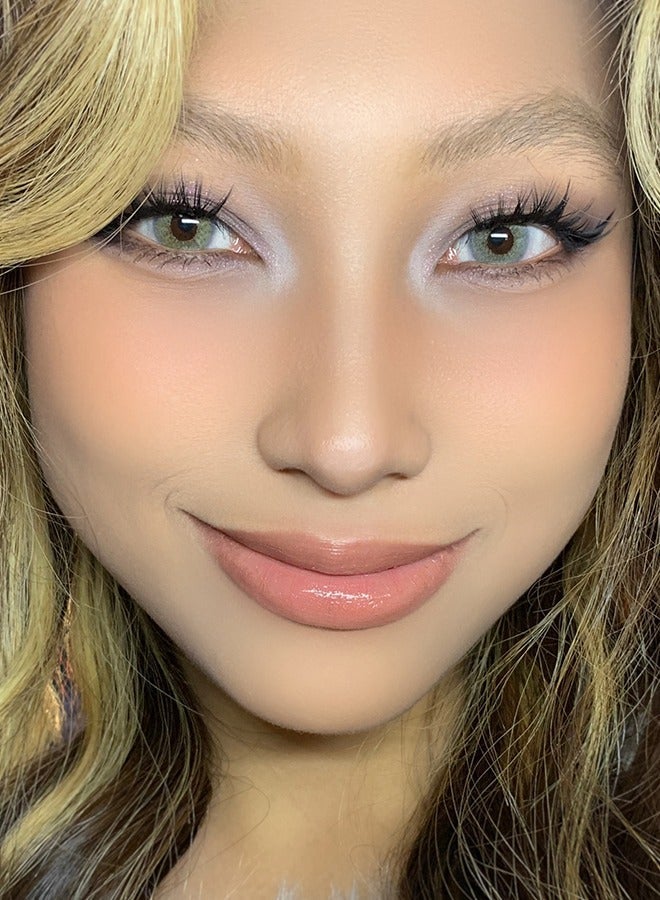 Freshlady Colored Contact Lenses Polar Lights Blue Grey 14.20mm Yearly Disposable for Daily Wear - Image 4