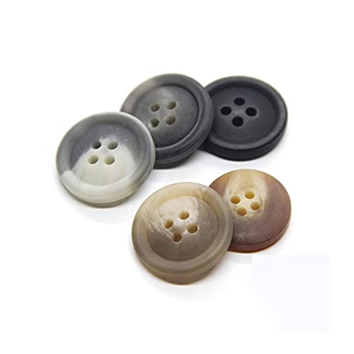 vingol 20 PCS Colorful Coat Big Buttons for Clothing Large Windbreak Suit Sweater Decoration Handmade DIY Accessories Wholesale (Beige, 25mm) - Image 3