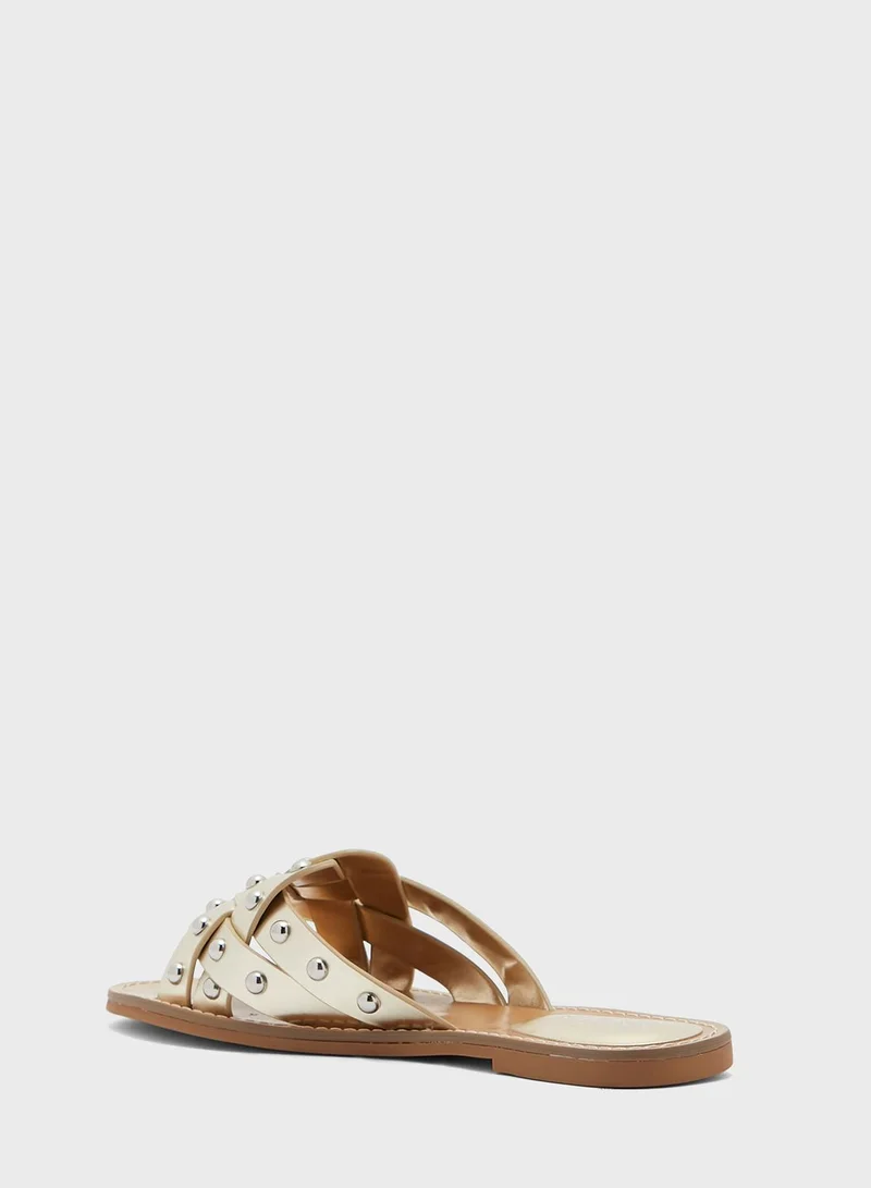 NINE WEST Rivet Detailed Sandals