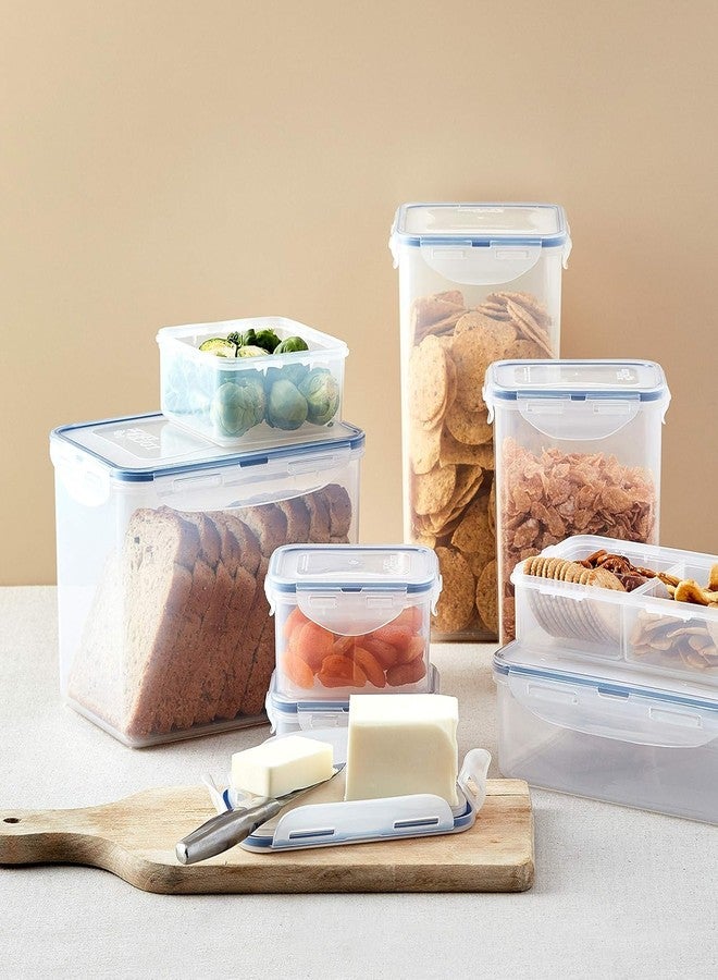 VRISTO 300 ml Clip and Lock Fridge Airtight Plastic Storage Container – BPA-Free, Transparent Kitchen Jar for Spices, Grocery & Dry Fruits – Leakproof & Stackable Food Organizer Set of 6 - Image 5