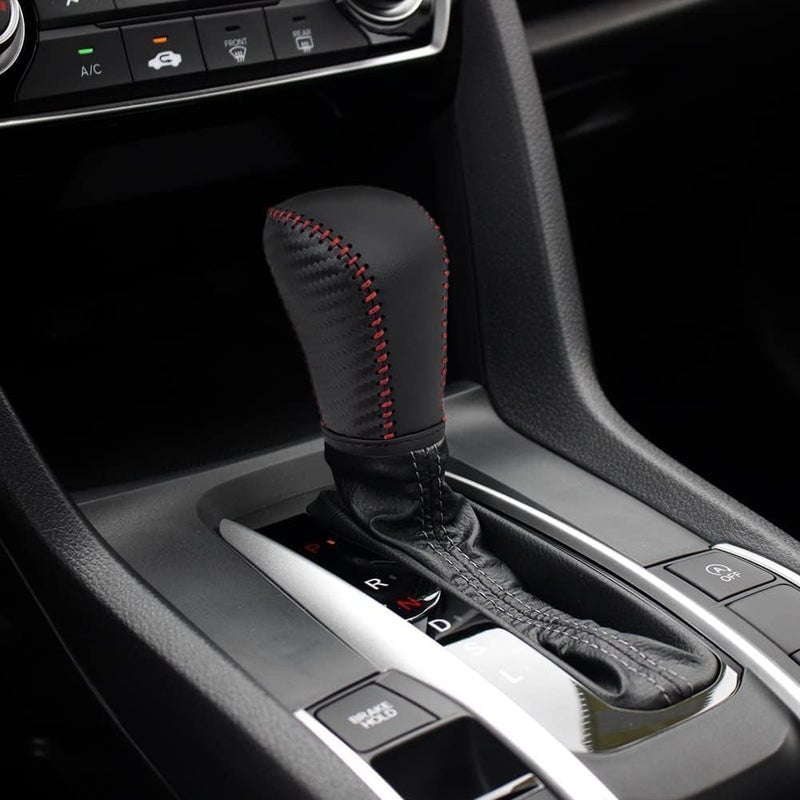 LDYFC Leather Gear Shift Knob Cover for Honda Civic - Image 2
