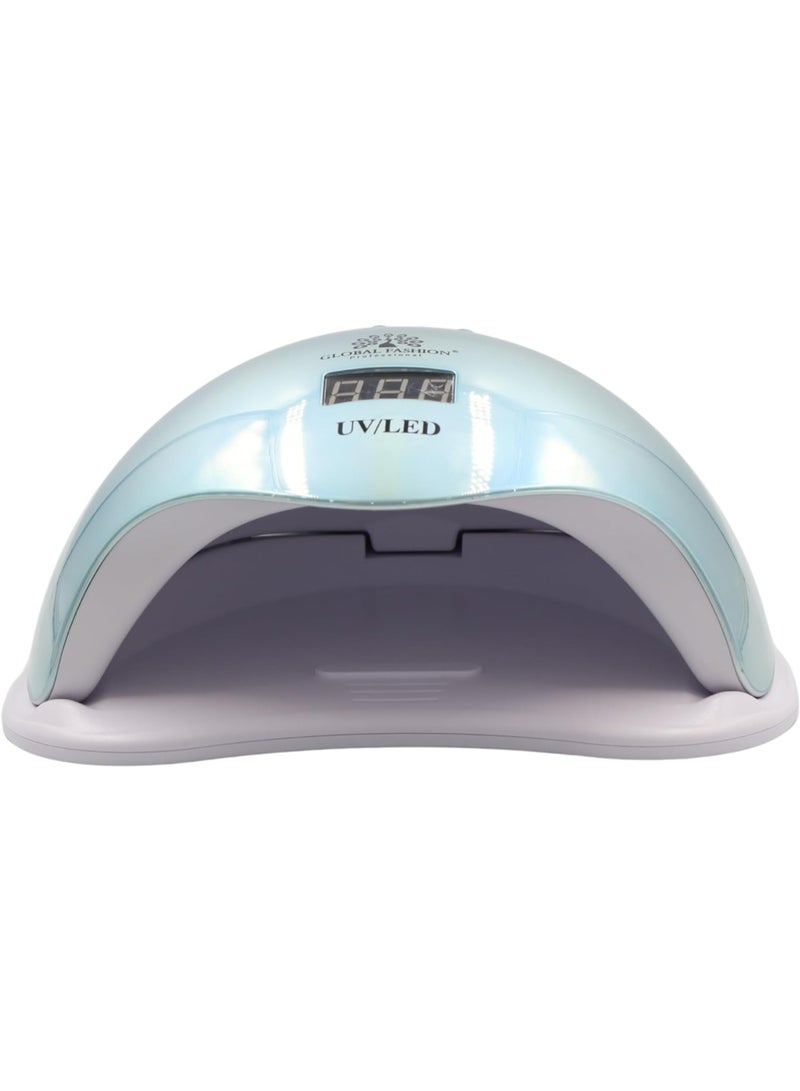 GLOBAL FASHION Professional Uv Led Lamp 2 In 1 Model L-1100 72W - Professional Nail Dryer For Gel Polish, Acrylic, And Polygel - Fast Curing, Durable, And Easy To Use  (Blue)  - Image 5