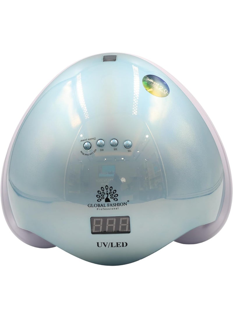 GLOBAL FASHION Professional Uv Led Lamp 2 In 1 Model L-1100 72W - Professional Nail Dryer For Gel Polish, Acrylic, And Polygel - Fast Curing, Durable, And Easy To Use  (Blue)  - Image 3