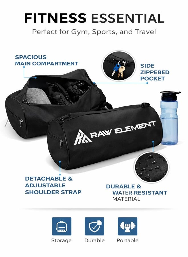 RAW ELEMENT Gym Bag & Sipper Bottle Combo | Fitness Travel Set for Men & Women | Durable Sports Duffel with Shaker Bottle - Image 3