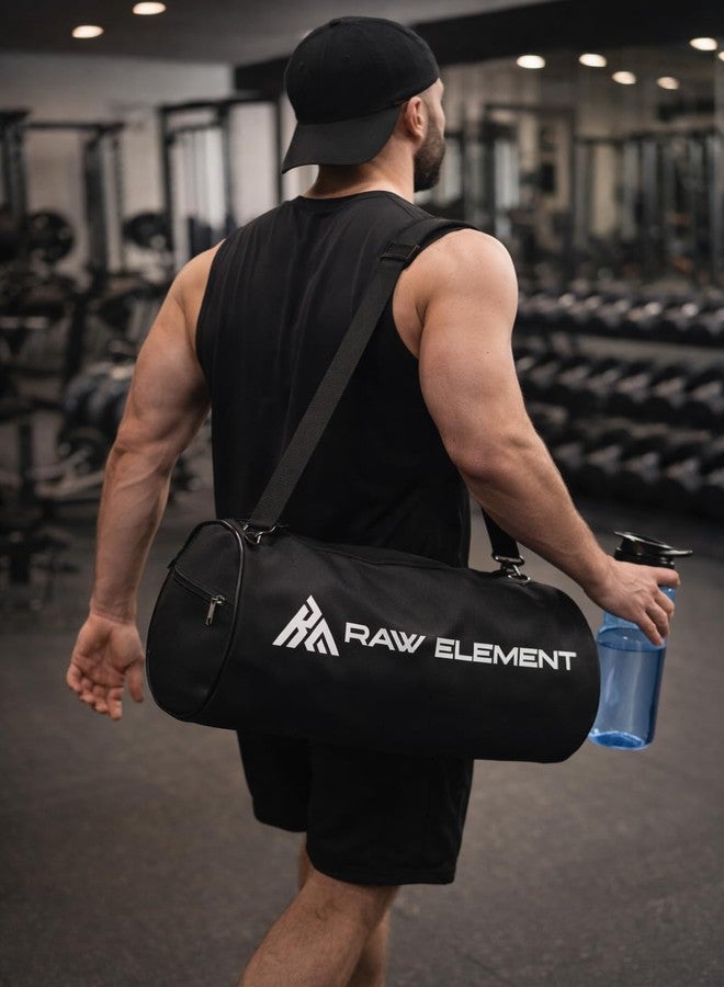 RAW ELEMENT Gym Bag & Sipper Bottle Combo | Fitness Travel Set for Men & Women | Durable Sports Duffel with Shaker Bottle - Image 4